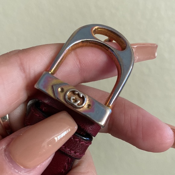 Gucci Maroon women’s belt - Picture 3 of 10